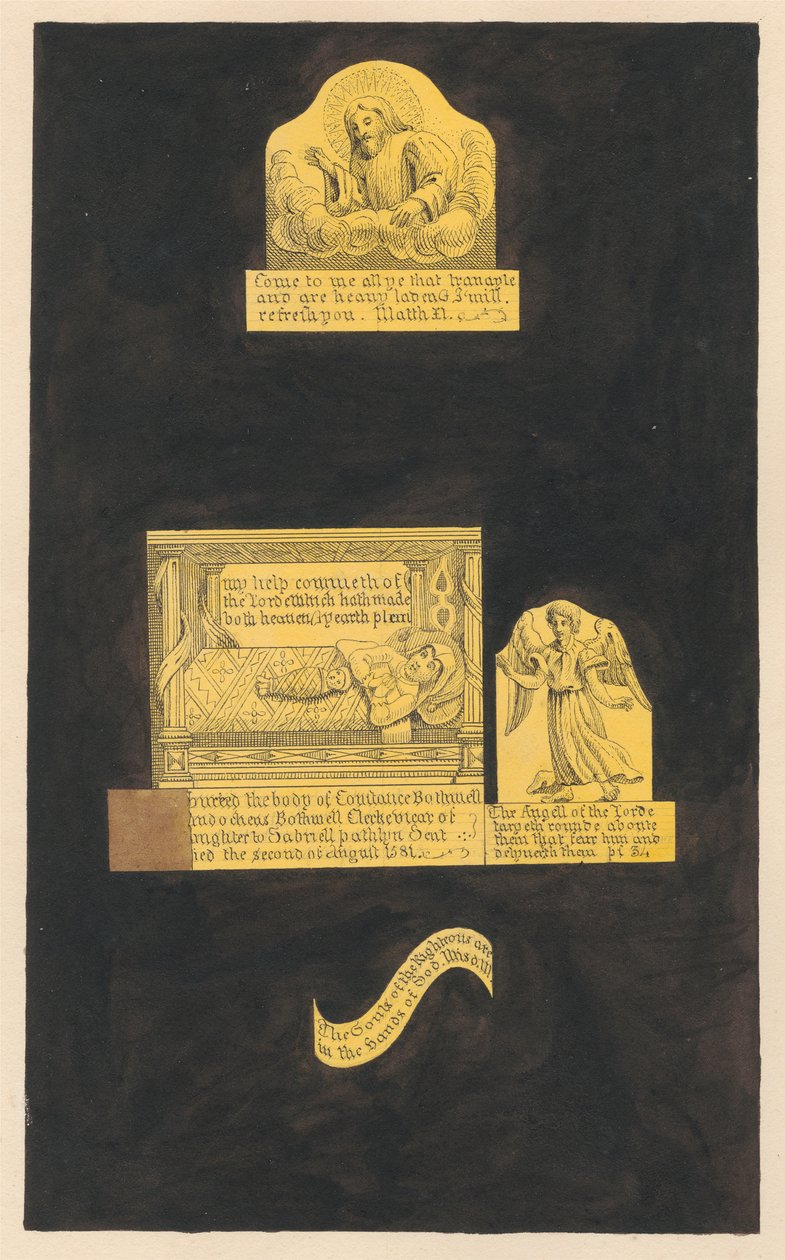 Heston Kilisesi'nden Constance Bownell'den Pirinç Chrism ve Bebeği by Daniel Lysons