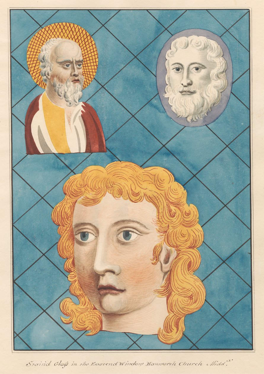 Hanworth Kilisesi'nin Doğu Penceresindeki Vitray by Daniel Lysons