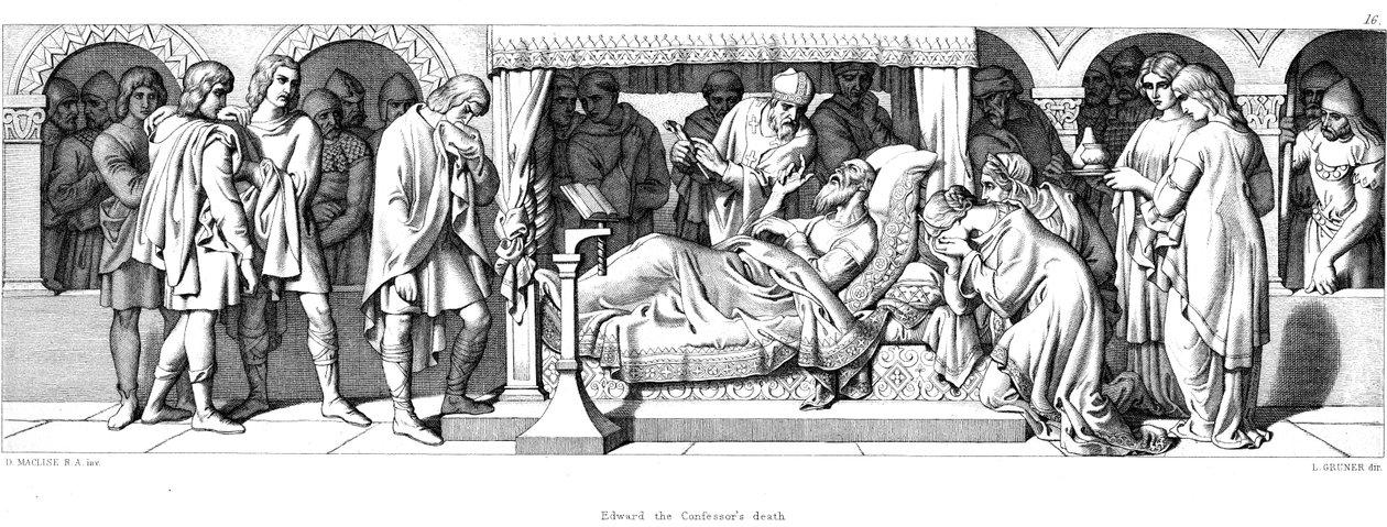 İtirafçı Edward'ın Ölümü, 1042 1866 by Daniel Maclise