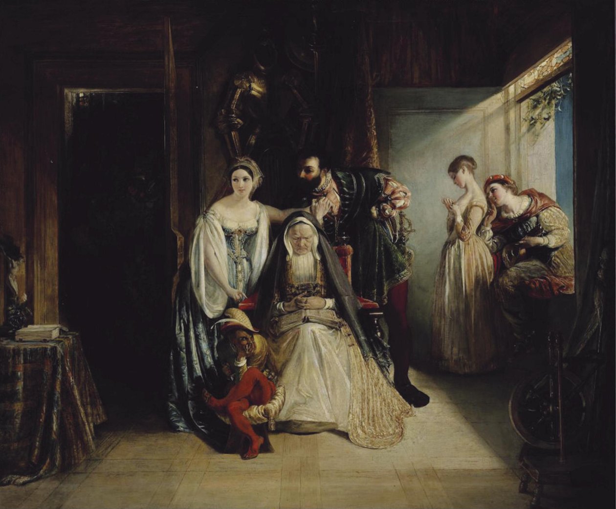 Francis I ve Diane de Poitiers by Daniel Maclise