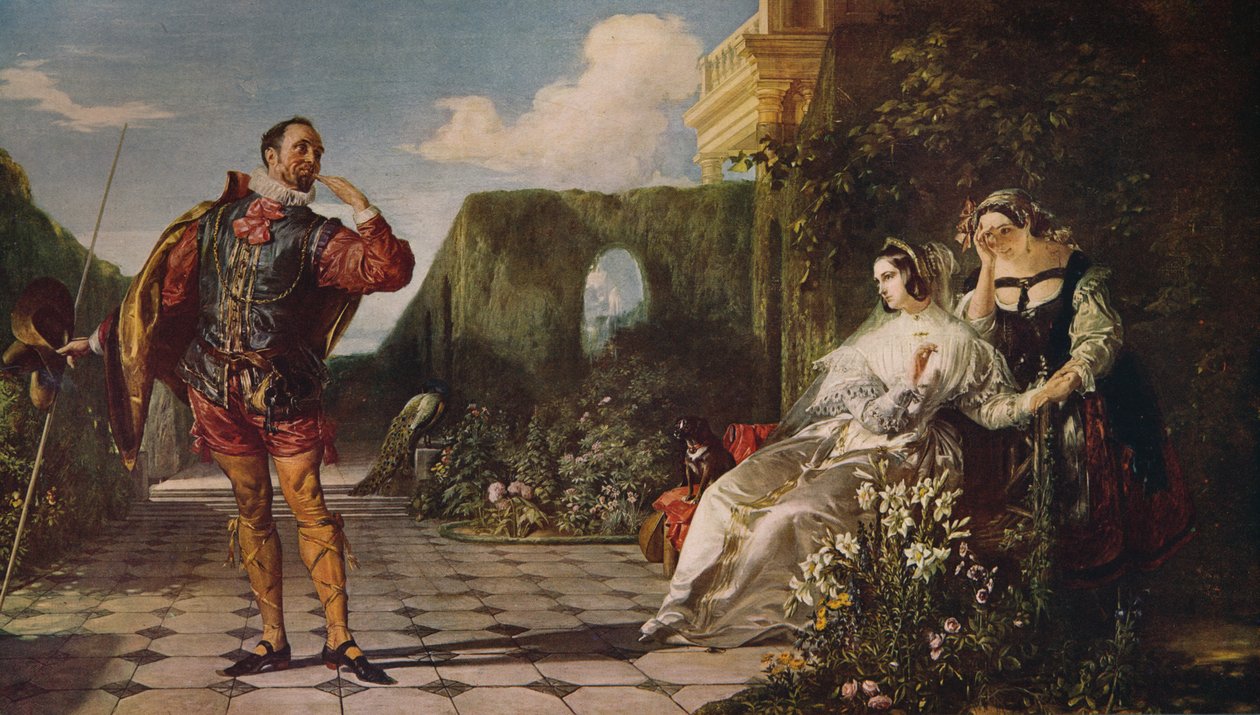 Malvolio ve Kontes, c1840, c1915 by Daniel Maclise