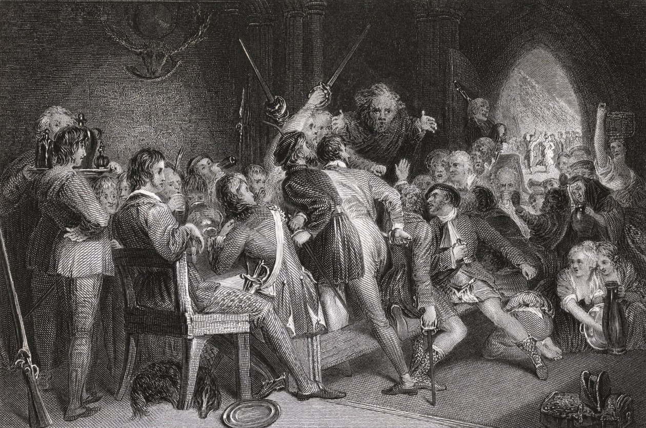 Glennaquoich Salonu - Sör Walter Scott (1771-1832) tarafından 