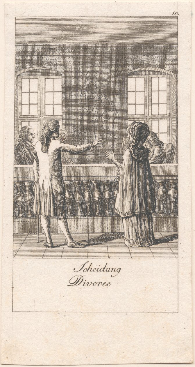 Evlilik motivasyonları ve sonuçları. Bl. 10 by Daniel Nikolaus Chodowiecki