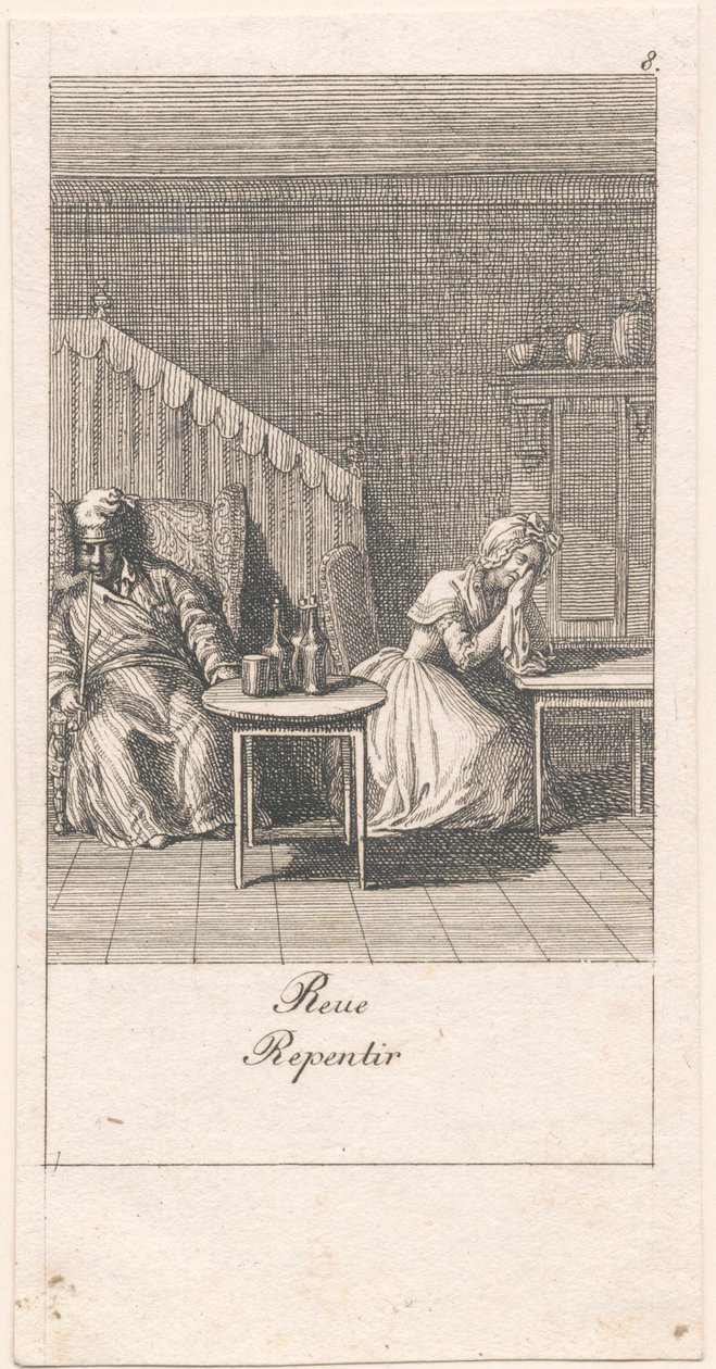 Evlilik motivasyonları ve sonuçları. Bl. 8 by Daniel Nikolaus Chodowiecki