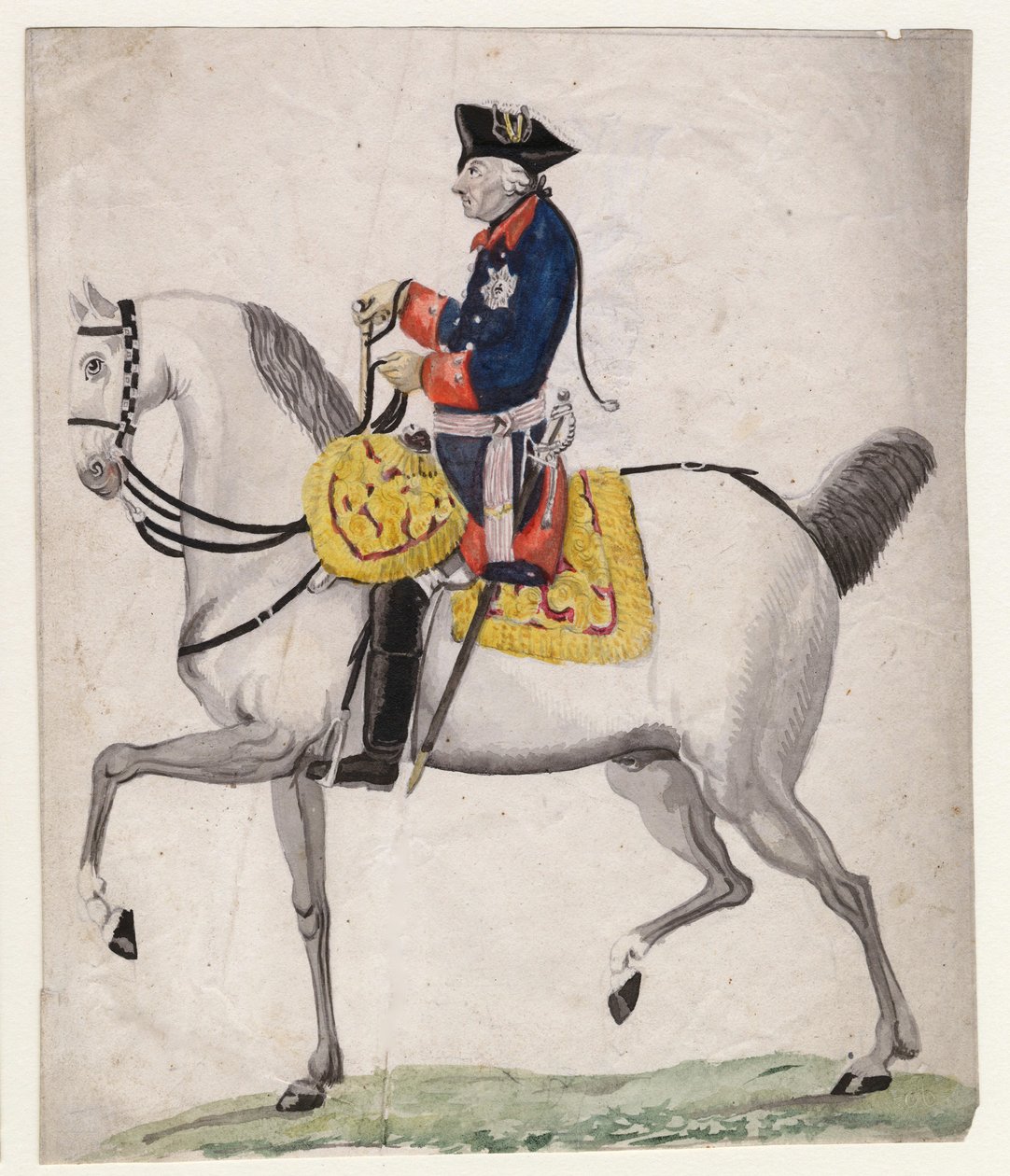 Frederic II de Prusse dit Frederic le Grand - Prusyalı Frederick II - Chodowiecki, Daniel Nikolaus by Daniel Nikolaus Chodowiecki