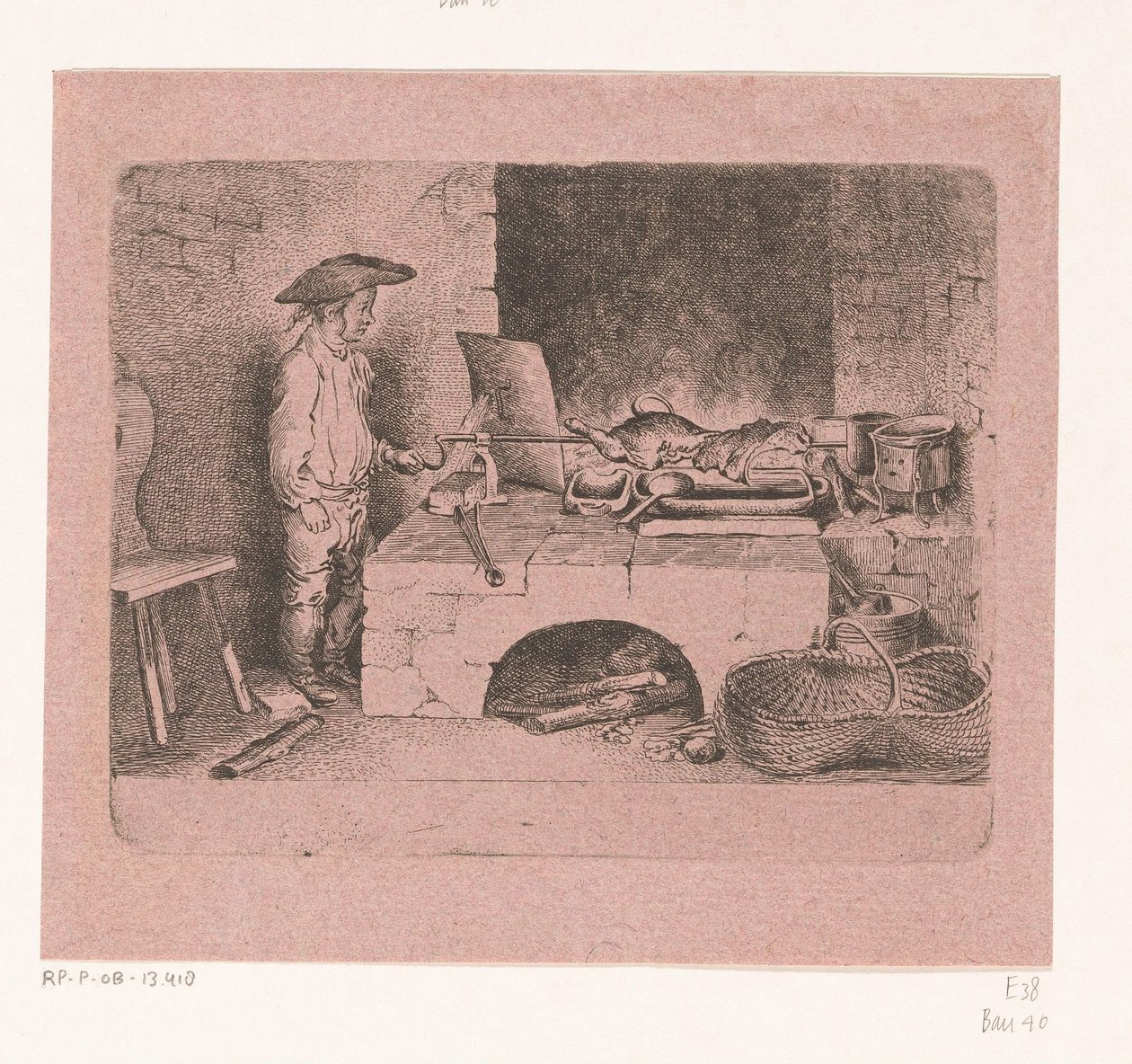 tükürük üzerinde çocuk by Daniel Nikolaus Chodowiecki