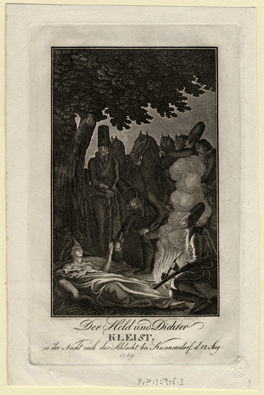 Şair Ewald von Kleist, 12 Ağustos 1759