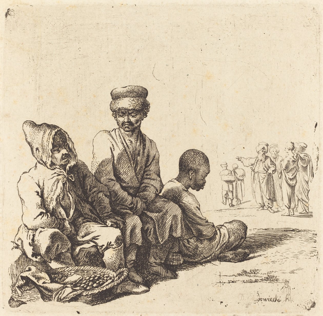 Ruslar ve Türkler by Daniel Nikolaus Chodowiecki