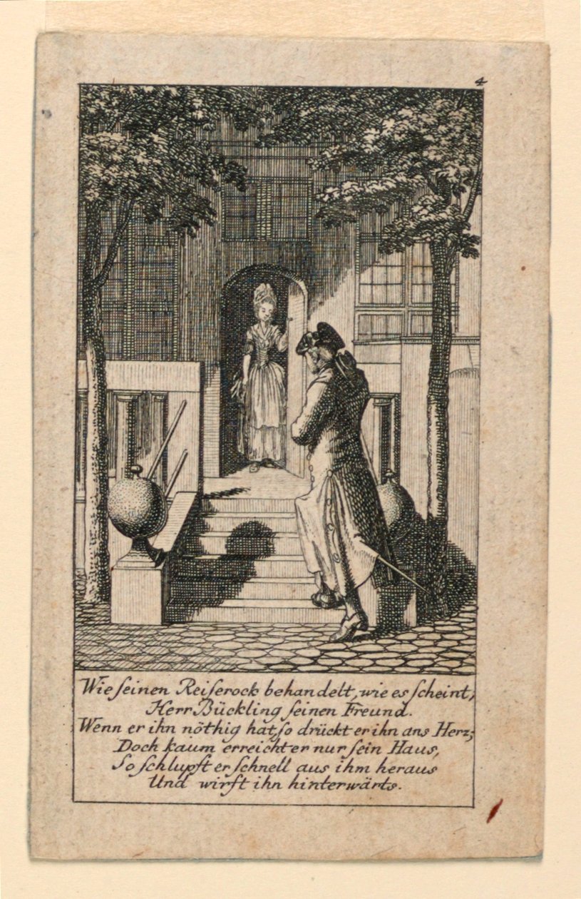 İkiyüzlü Arkadaş, "Königl: Grosbrit [anian] şecere takvimi, J.G. Berenberg tarafından 1780 yılı Lauenberg için" by Daniel Nikolaus Chodowiecki