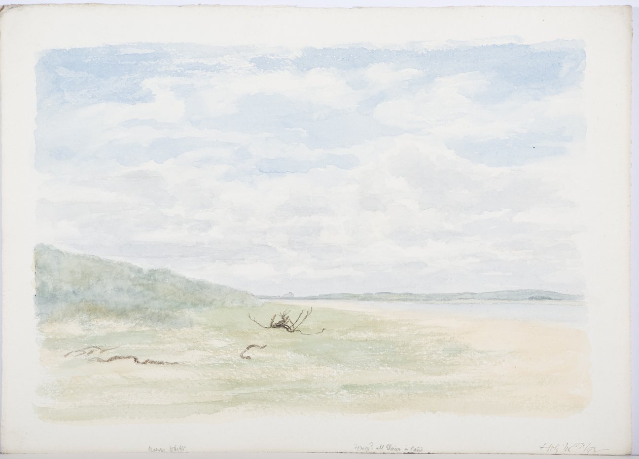 Kutsal Ada, 1899 (kağıt üzerinde kalem ve tuvalet) by Daniel Oliver
