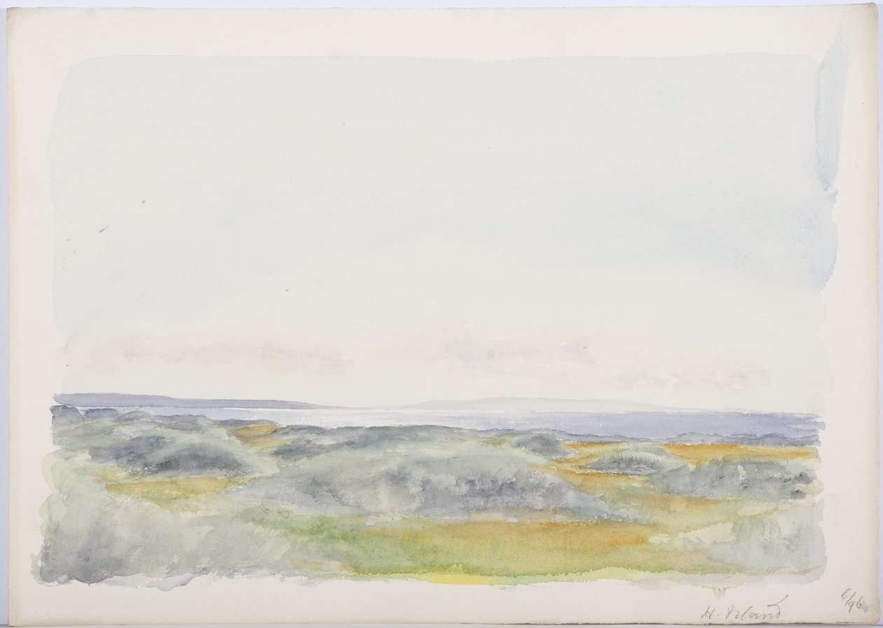 c.1916 (kağıt üzerinde kalem ve tuvalet) by Daniel Oliver