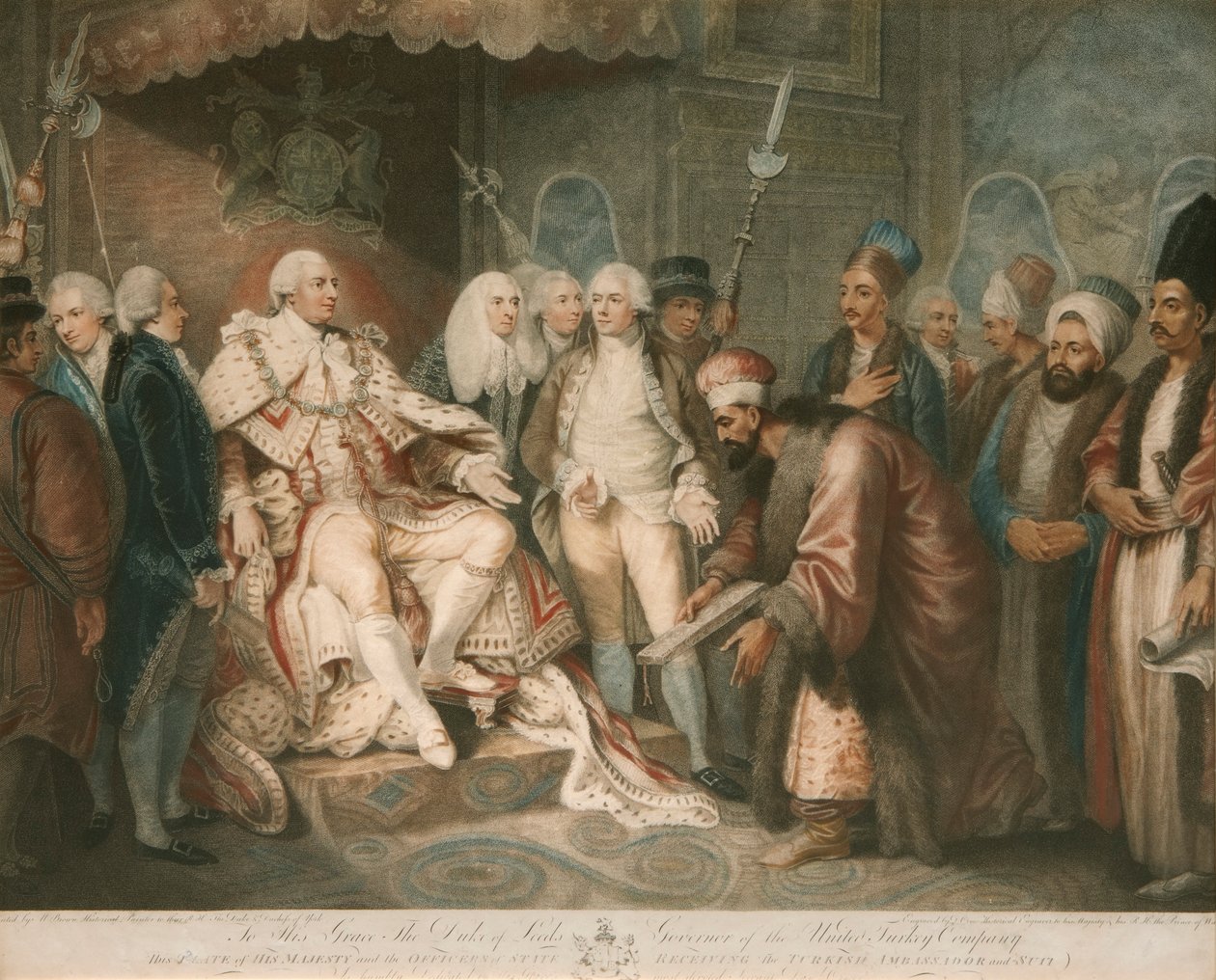 Kral George III Türk Büyükelçisini kabul ediyor by Daniel Orme