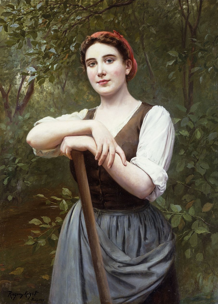 Köylü Kızı, 1889 by Daniel Ridgway Knight