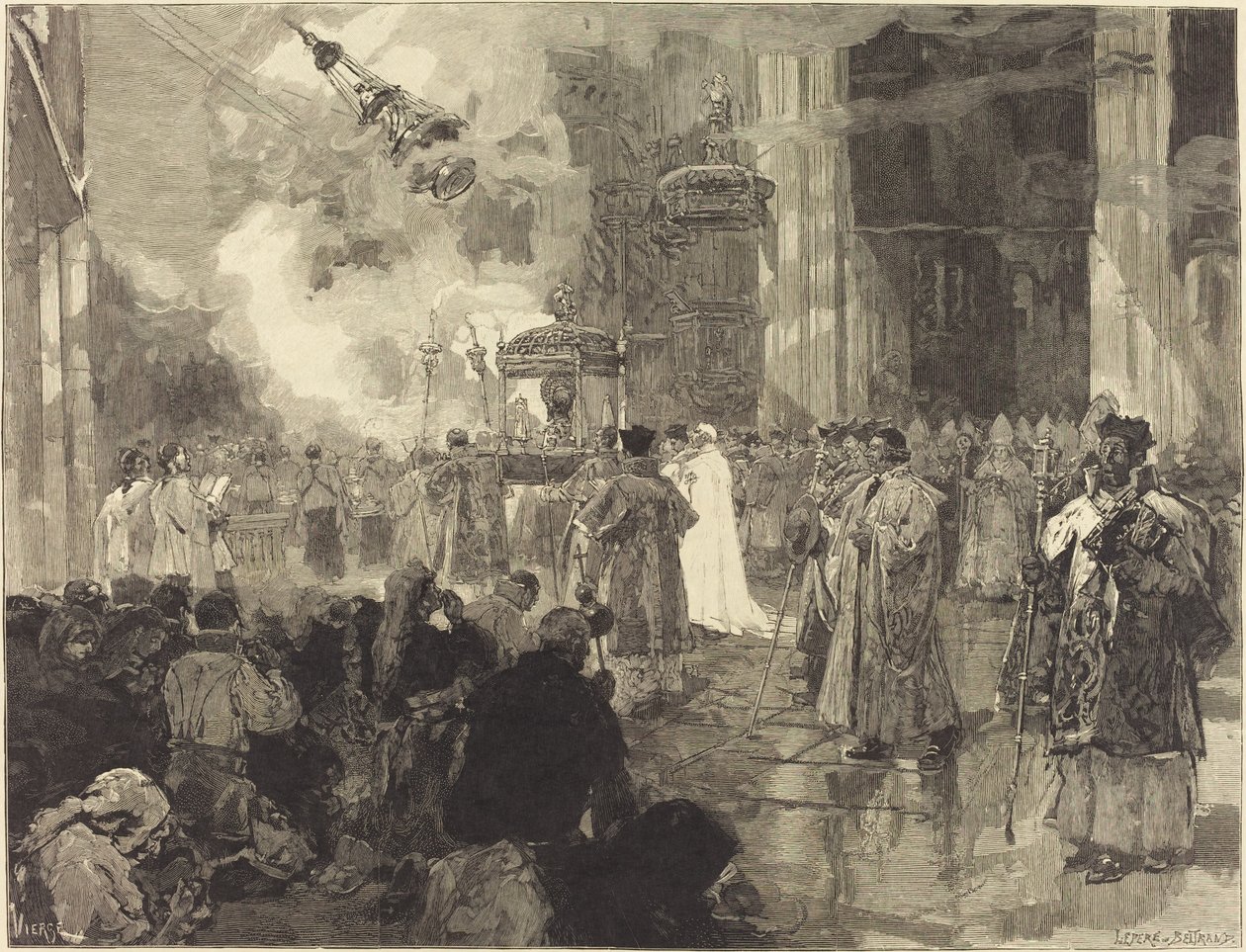 Santiago de Compostela Festivalleri: Emanetler Alayı. by Daniel Urrabieta Vierge
