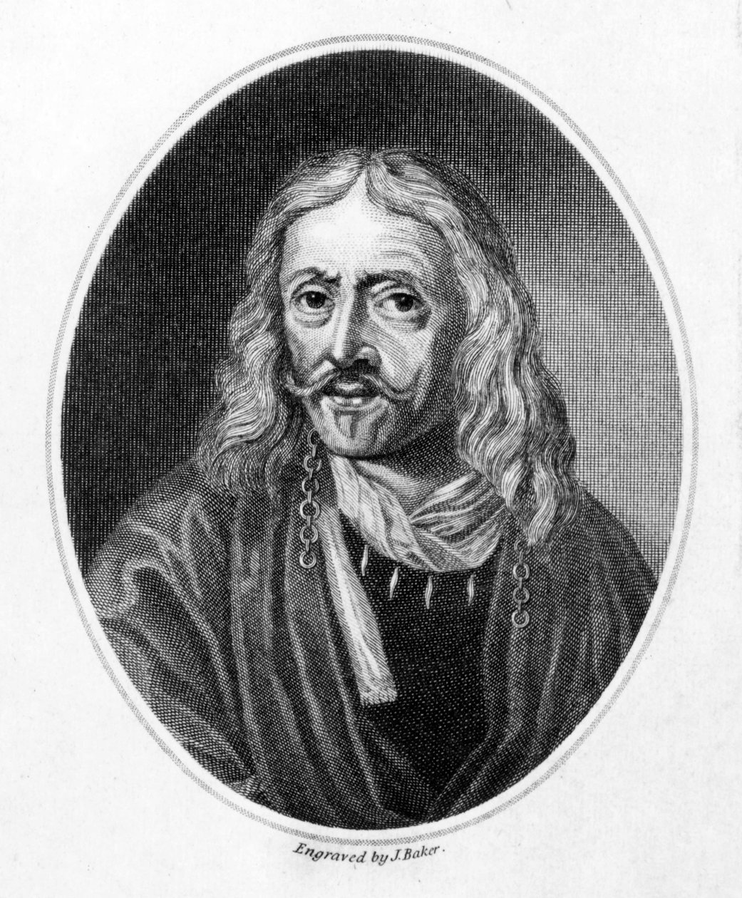 Johannes Hevelius, J. Baker tarafından oyulmuş by Daniel the Younger Schultz