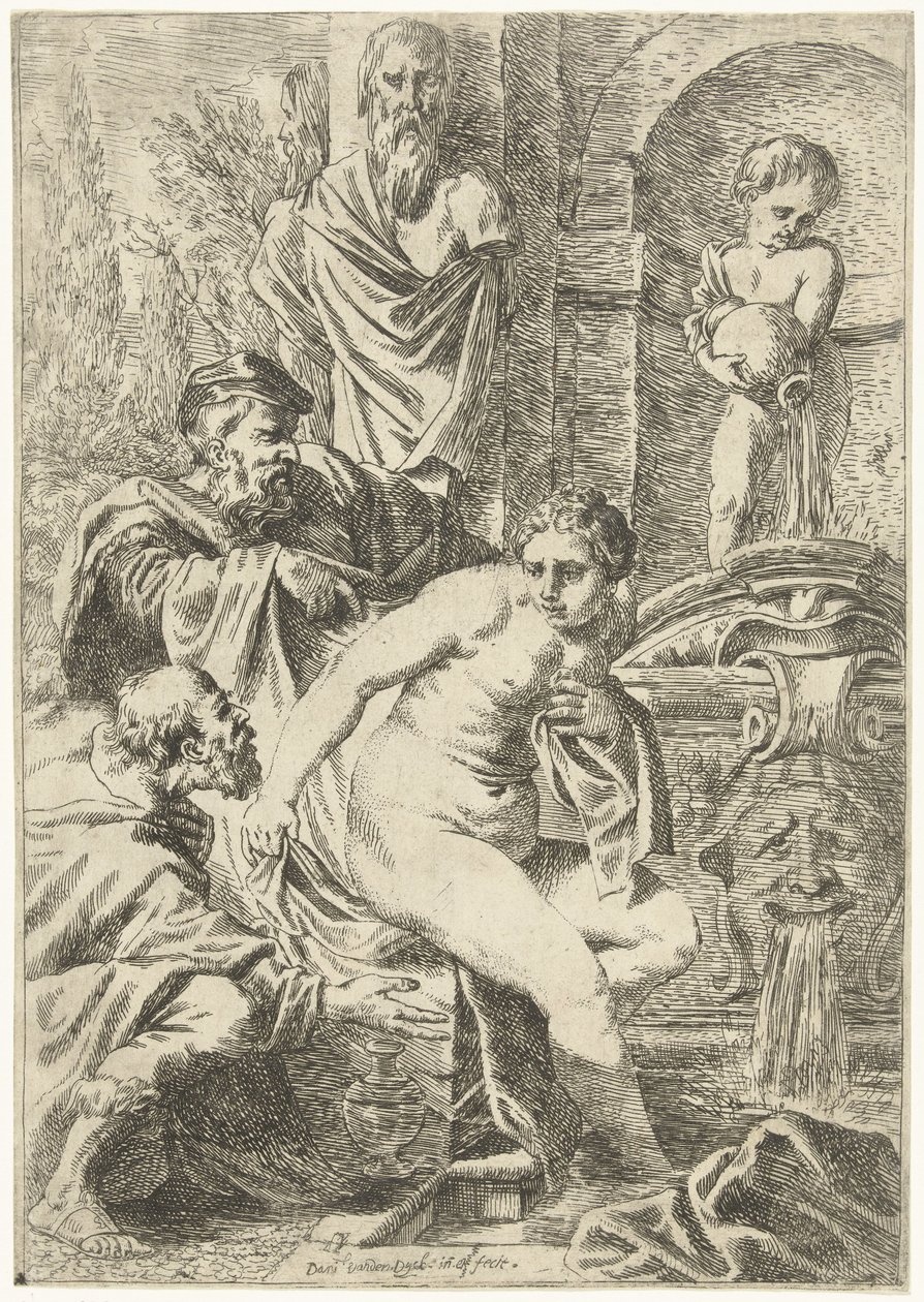 Susanna ve Yaşlılar by Daniel van den Dyck