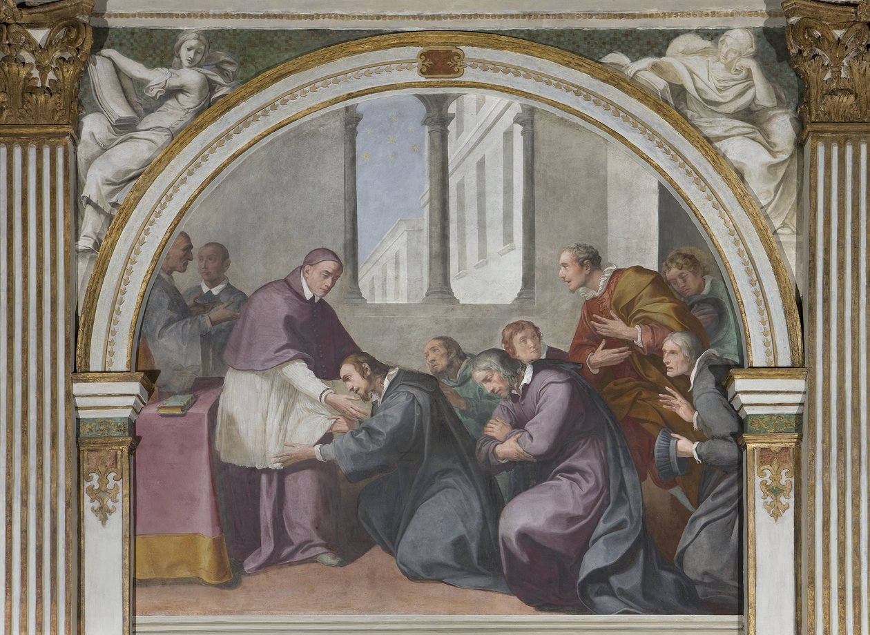 Aziz Hugh ve Aziz Bruno ve arkadaşları, 1629 by Daniele Crespi