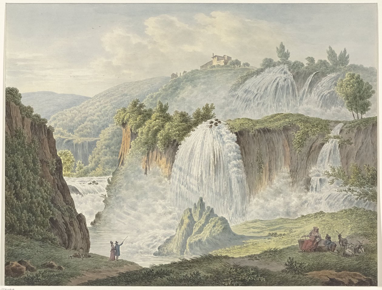 Tivoli şelalelerinin görünümü by Daniël Dupré