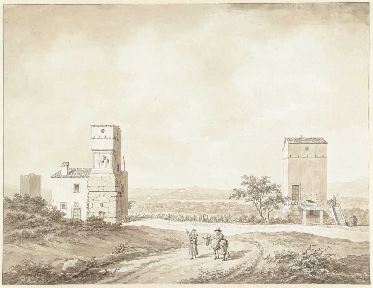 Tivoli yakınlarındaki Villa Adriana'nın kalıntıları by Daniël Dupré