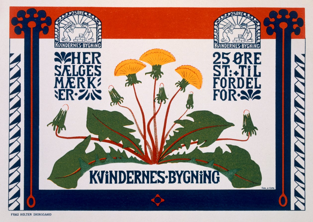 Kadınlar Binasının reklam afişi, 19. yüzyıl sonu - 20. yüzyıl başı by Danish School