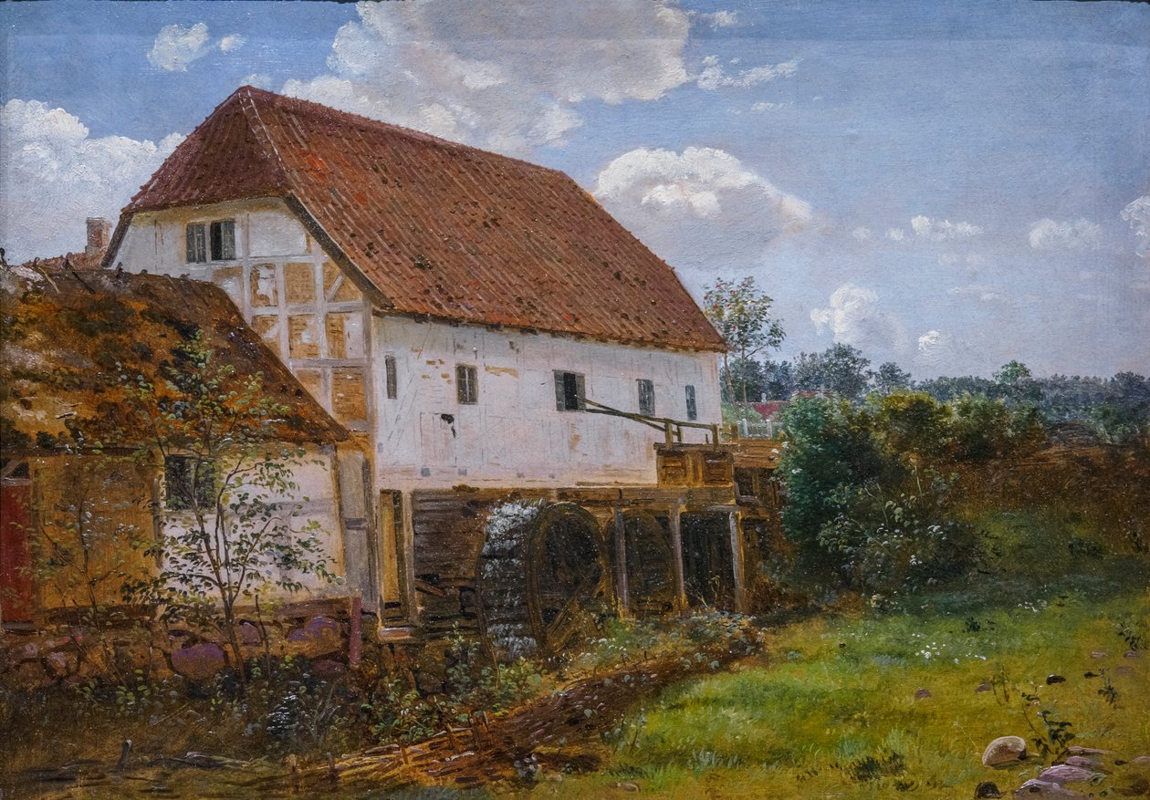 İki Tekerlekli Değirmen, Jutland by Dankvart Dreyer