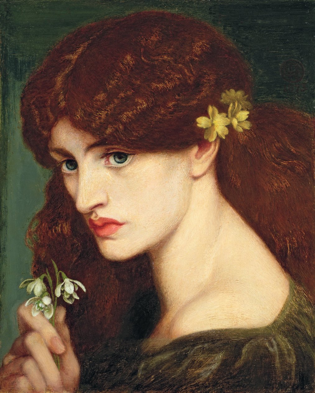 ಸ್ನೋಡ್ರಾಪ್ಸ್, 1873 ಟರ್ಕ್ by Dante Gabriel Charles Rossetti