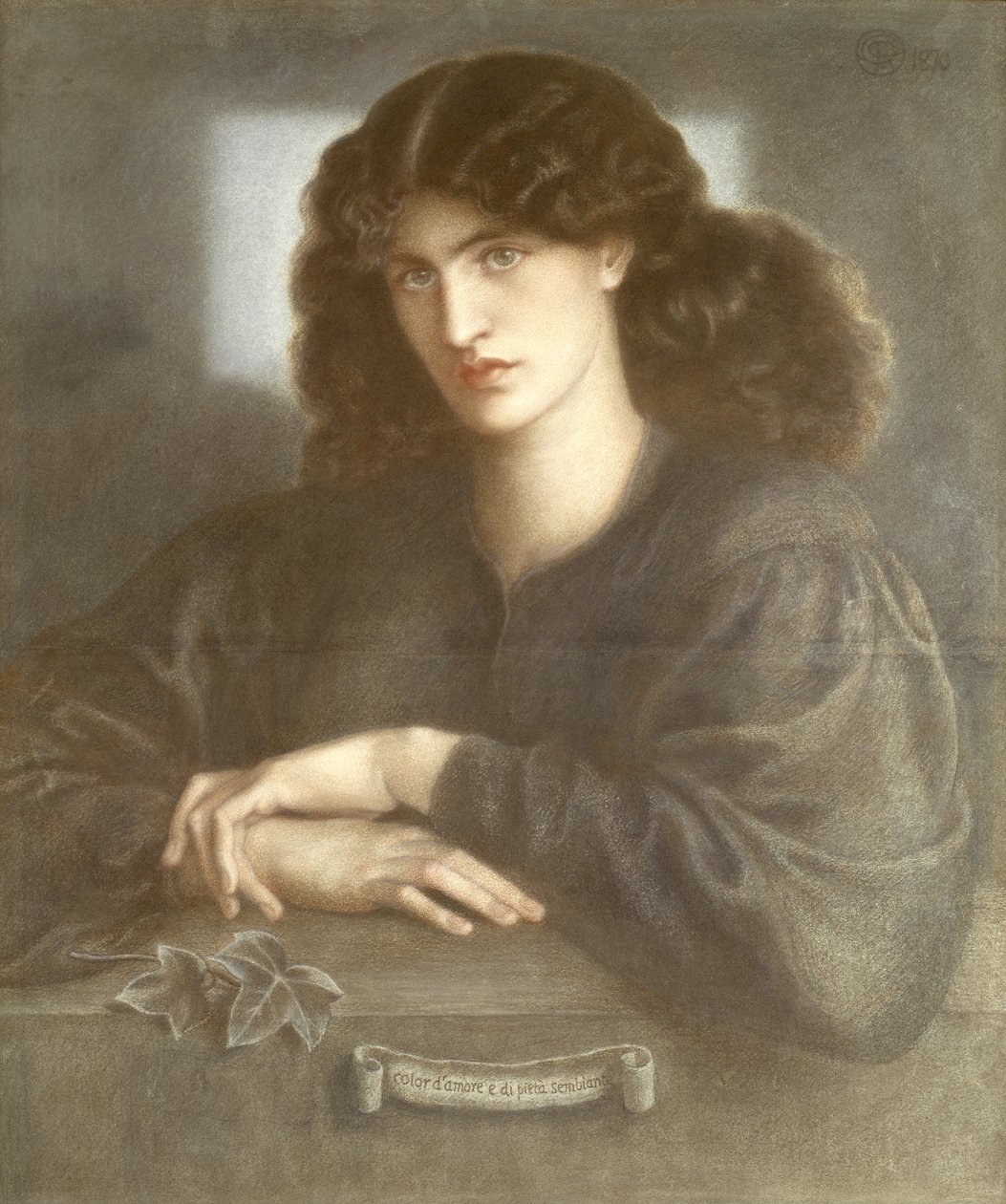 Yazık Hanım veya Pencerenin Kadını, 1870 (pastel) by Dante Gabriel Charles Rossetti
