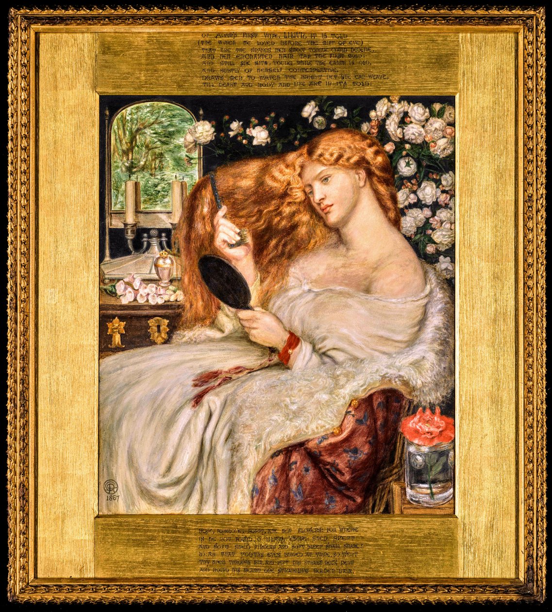 Leydi Lilith by Dante Gabriel Charles Rossetti