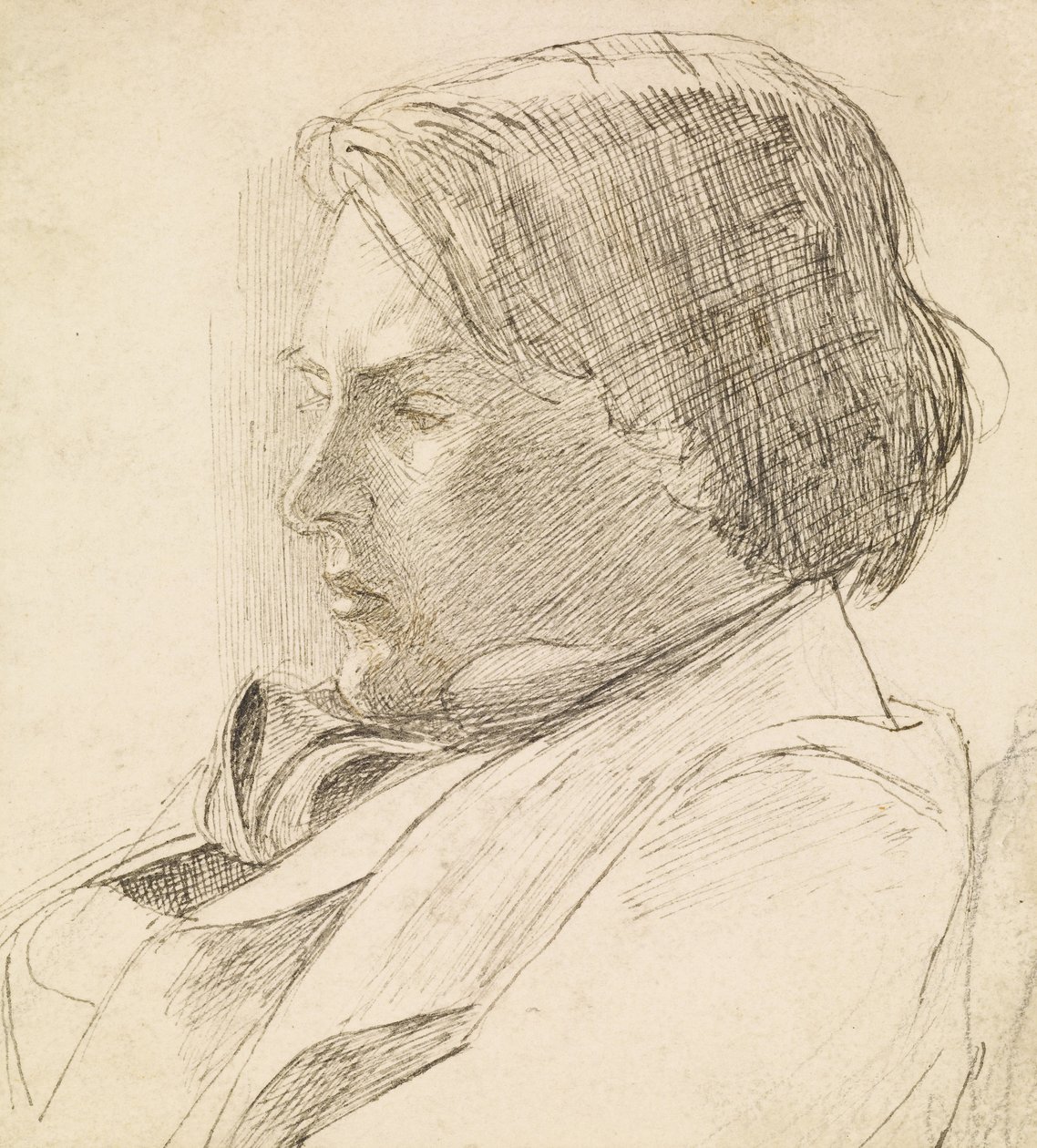 genç bir adam portresi by Dante Gabriel Charles Rossetti