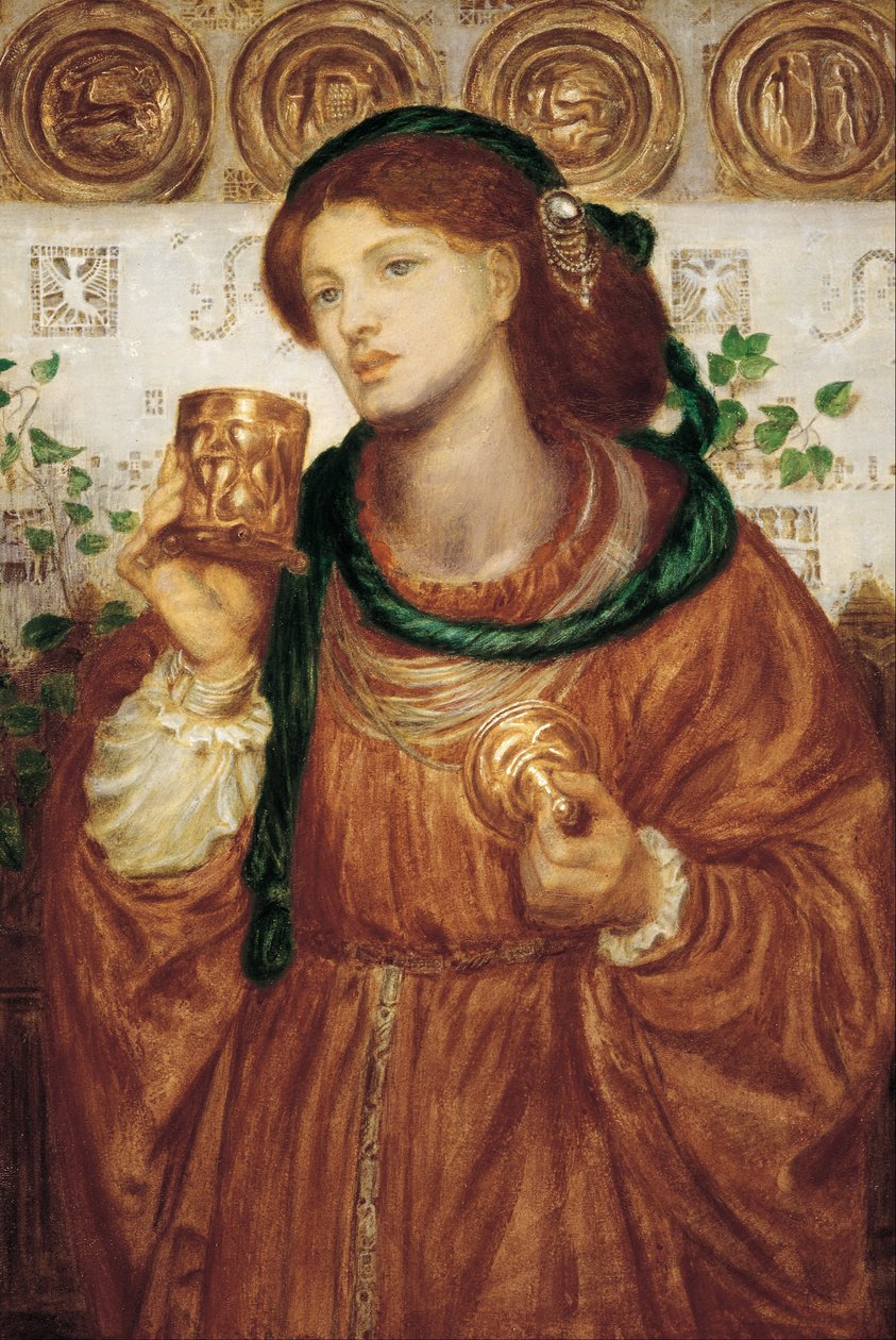 sevgi dolu fincan by Dante Gabriel Charles Rossetti