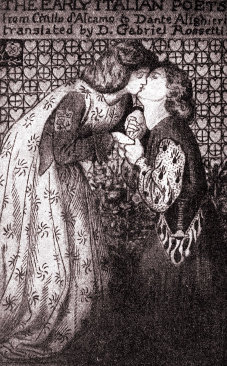 Dante Gabriel Rossetti-'Erken İtalyan Şairleri' by Dante Gabriel Charles Rossetti