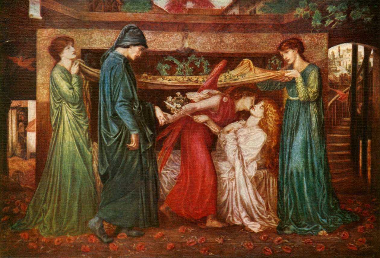 Dantes Rüyası, 1871, c1912 by Dante Gabriel Charles Rossetti