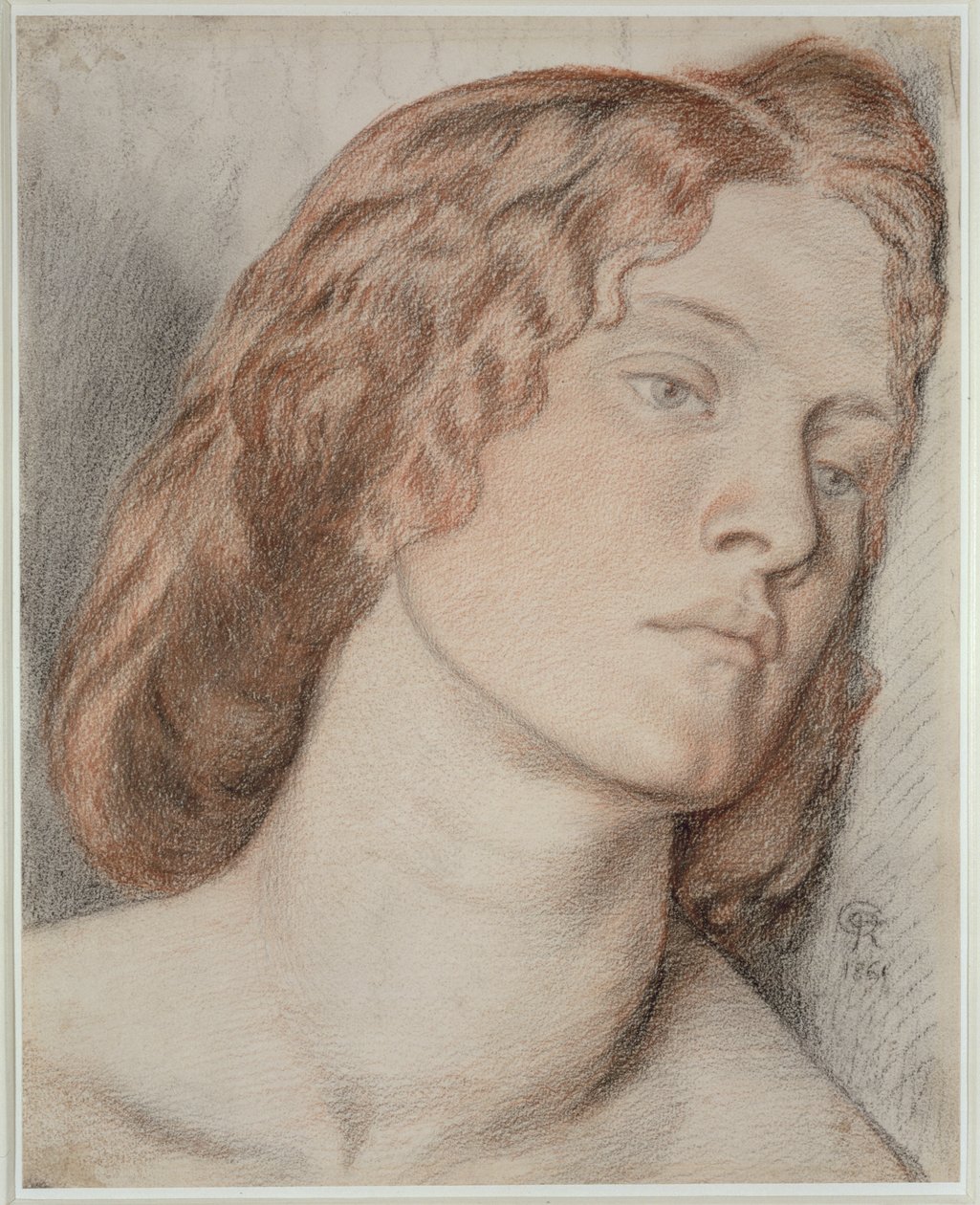 Fanny Cornforth, 'Fair Rosamund' için Çalışma, 1861 (kağıt üzerinde renkli tebeşirler) by Dante Gabriel Charles Rossetti