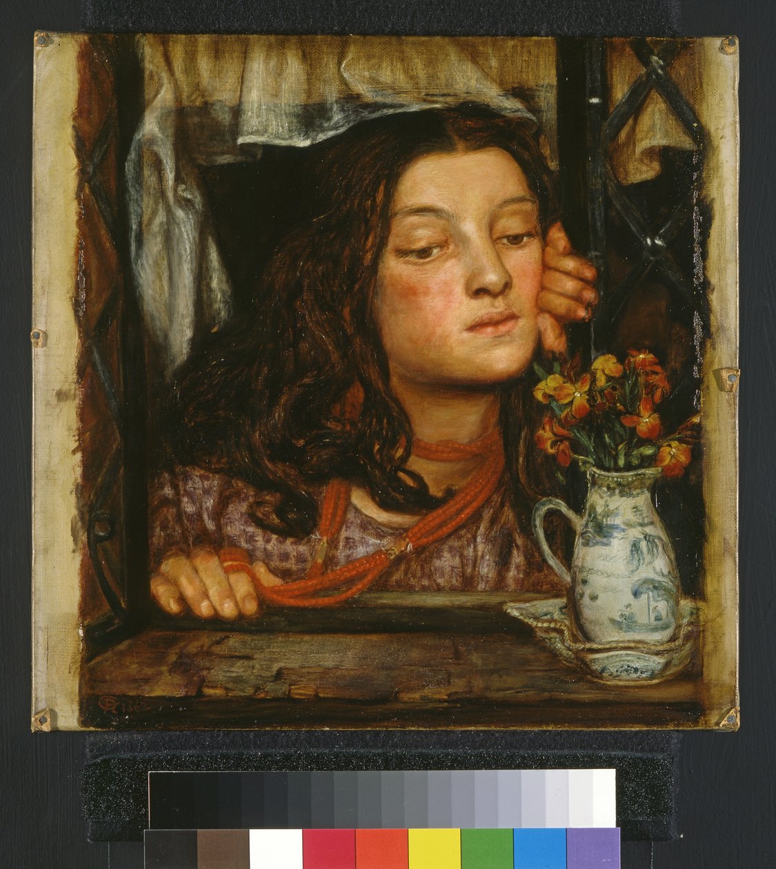 Kafesteki Kız, 1862 by Dante Gabriel Charles Rossetti