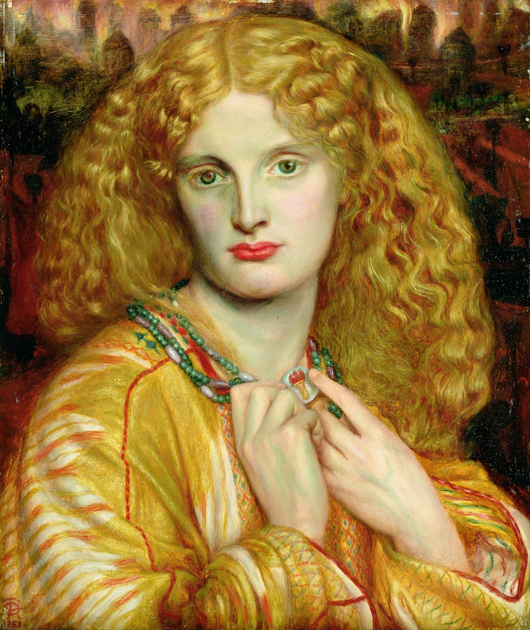 Truvalı Helen by Dante Gabriel Charles Rossetti