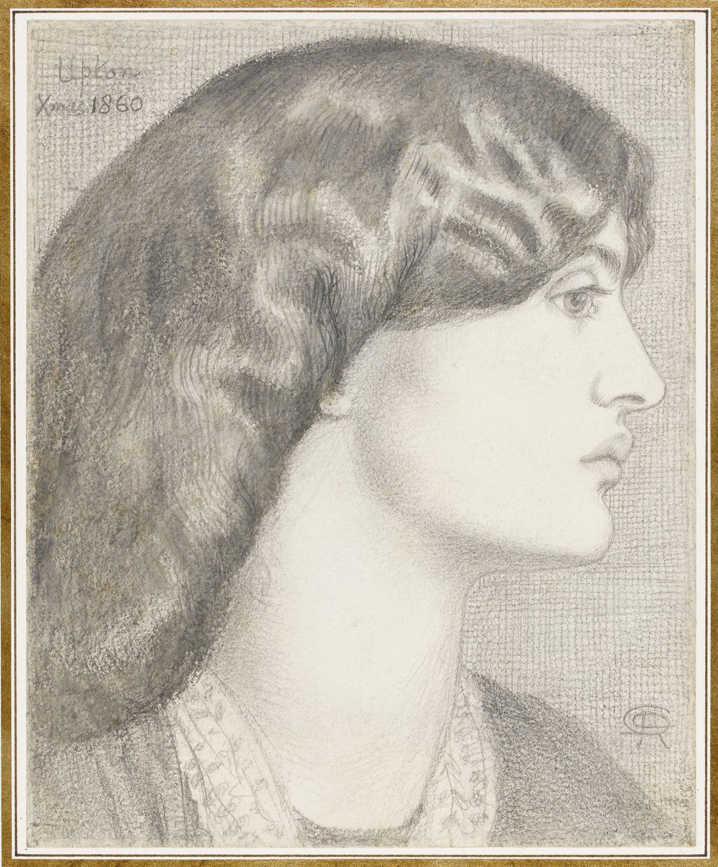 Bayan William Morris, 1860 by Dante Gabriel Charles Rossetti