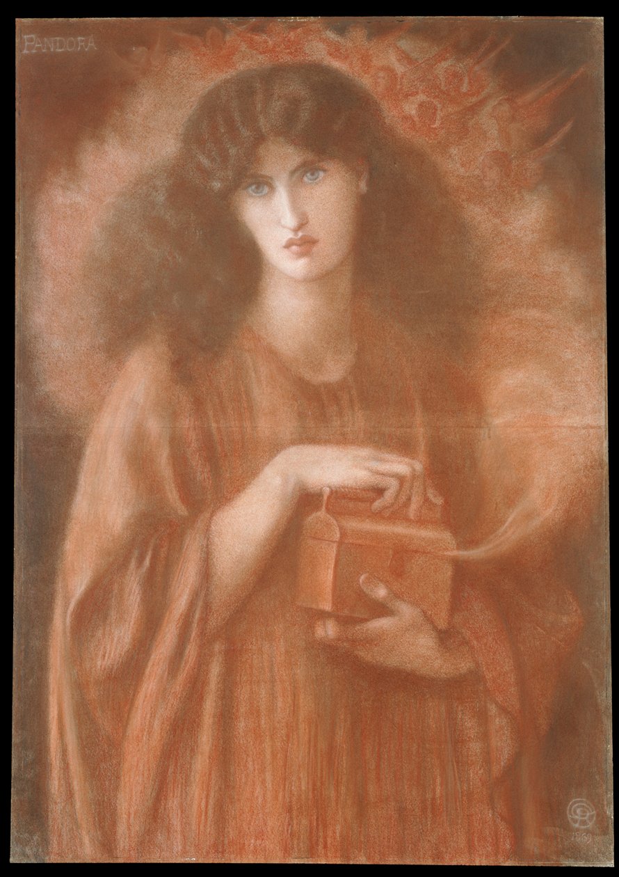 Pandora, 1869 by Dante Gabriel Charles Rossetti