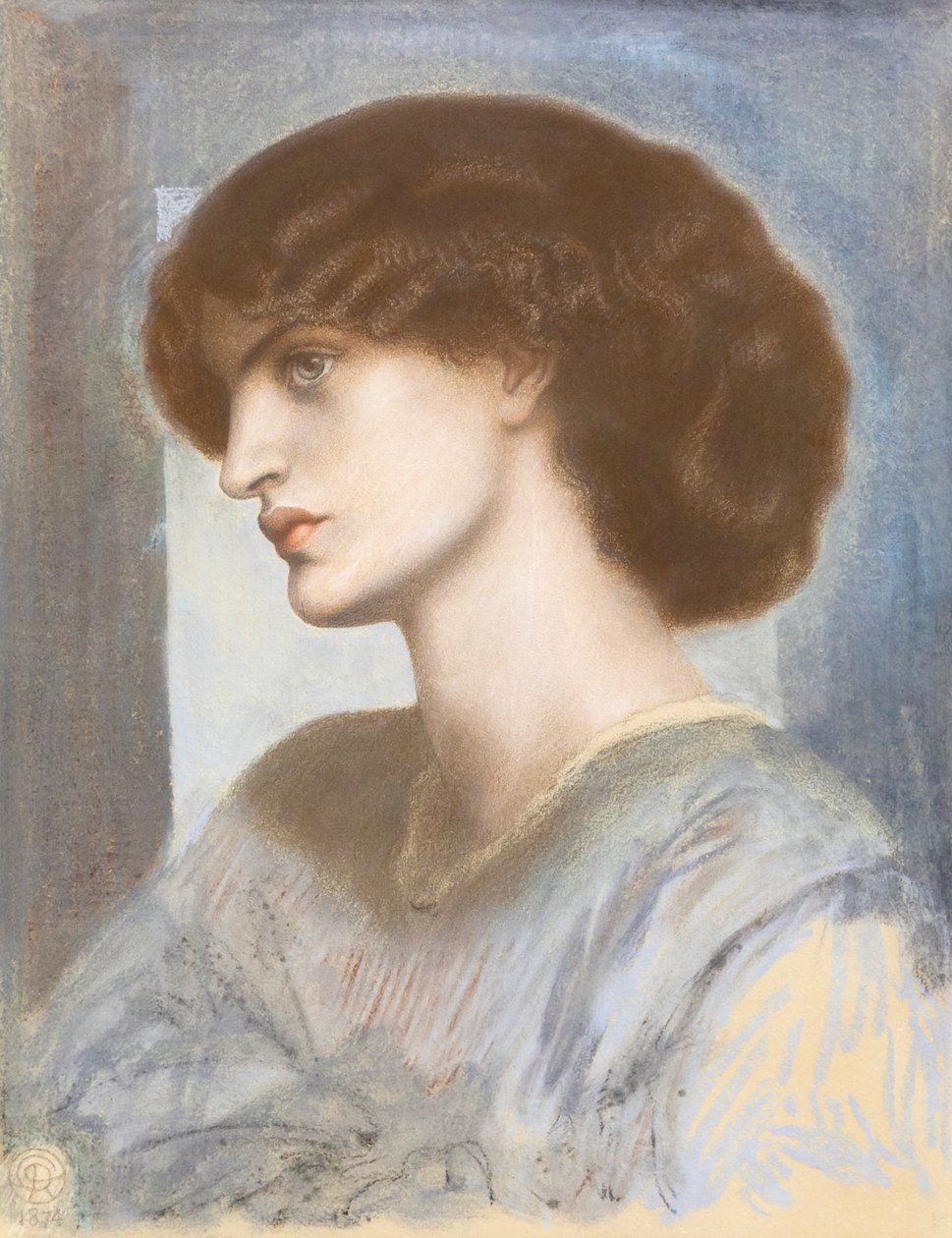 Jane Morris'in Portresi by Dante Gabriel Charles Rossetti