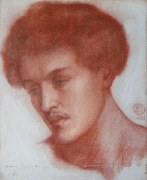 Genç Bir Adamın Portresi by Dante Gabriel Charles Rossetti
