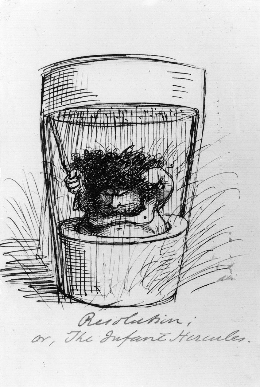 Çözünürlük veya Bebek Herkül, 1869 by Dante Gabriel Charles Rossetti