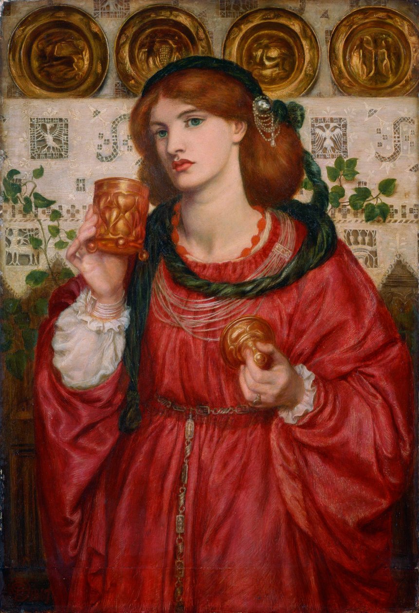 Sevgi Kupası, 1867 by Dante Gabriel Charles Rossetti