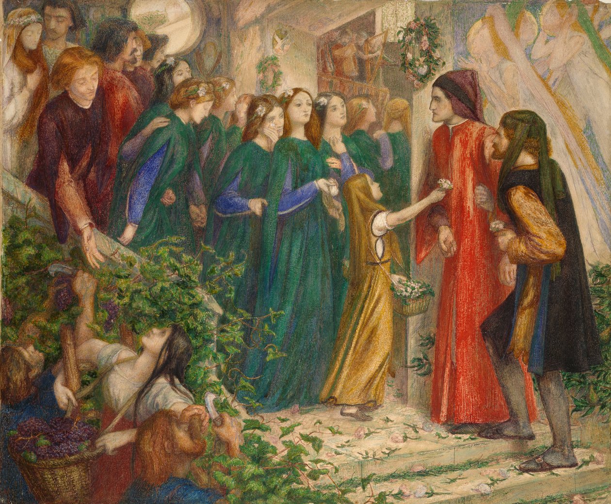 Beatrice bir evlilik şöleninde Dante