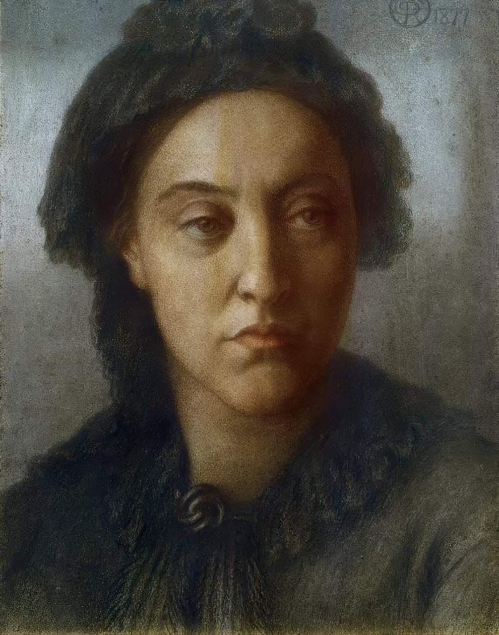 Christina G.Rossetti by Dante Gabriel Charles Rossetti