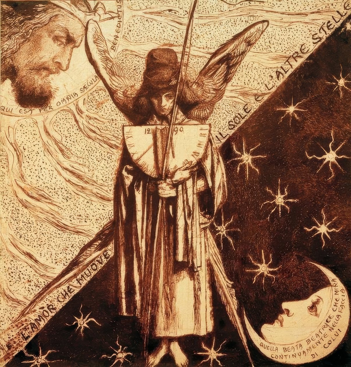 Dantis Aşkı by Dante Gabriel Charles Rossetti
