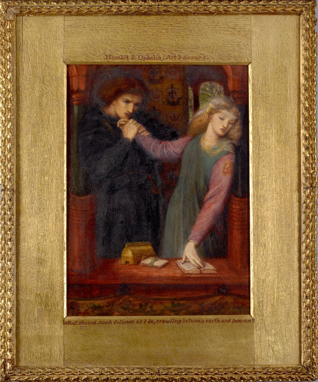 Hamlet ve Ophelia, 1866 by Dante Gabriel Rossetti