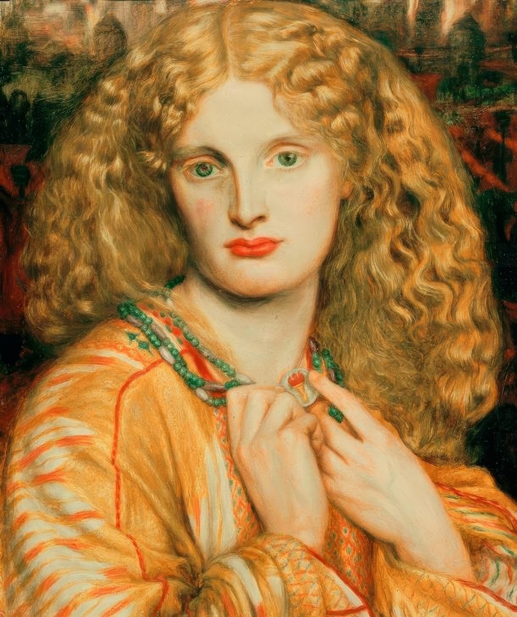 Truvalı Helen by Dante Gabriel Charles Rossetti
