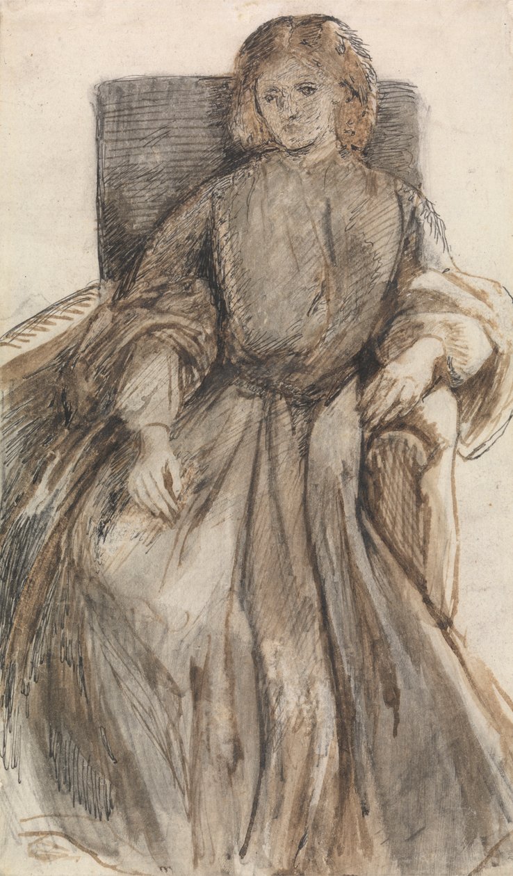 Bayan Elizabeth Siddal by Dante Gabriel Rossetti