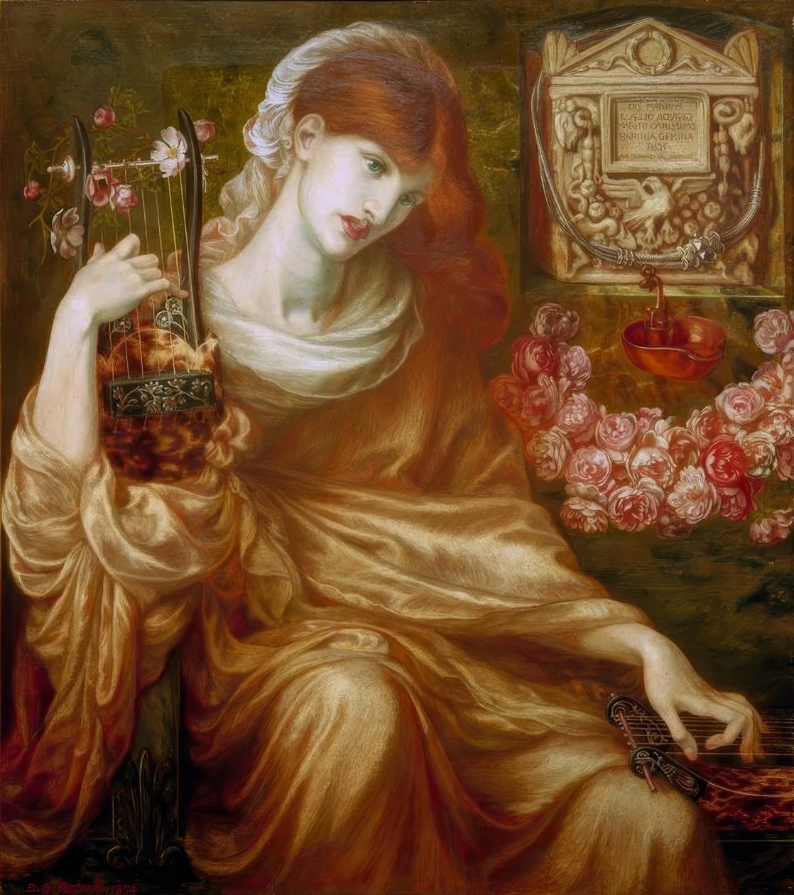 Romalı Dul (İnsanın Tanrıları) by Dante Gabriel Charles Rossetti