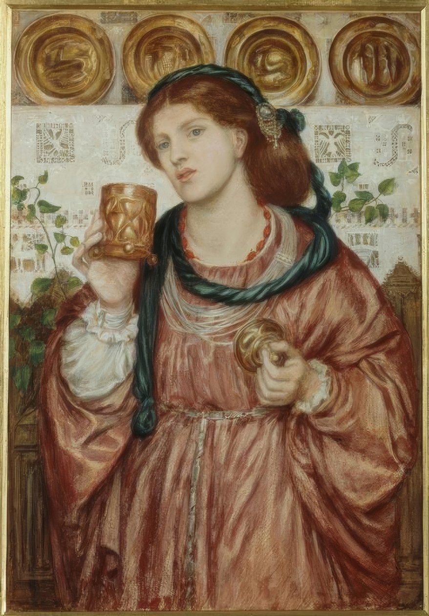 sevgi dolu kupa by Dante Gabriel Charles Rossetti
