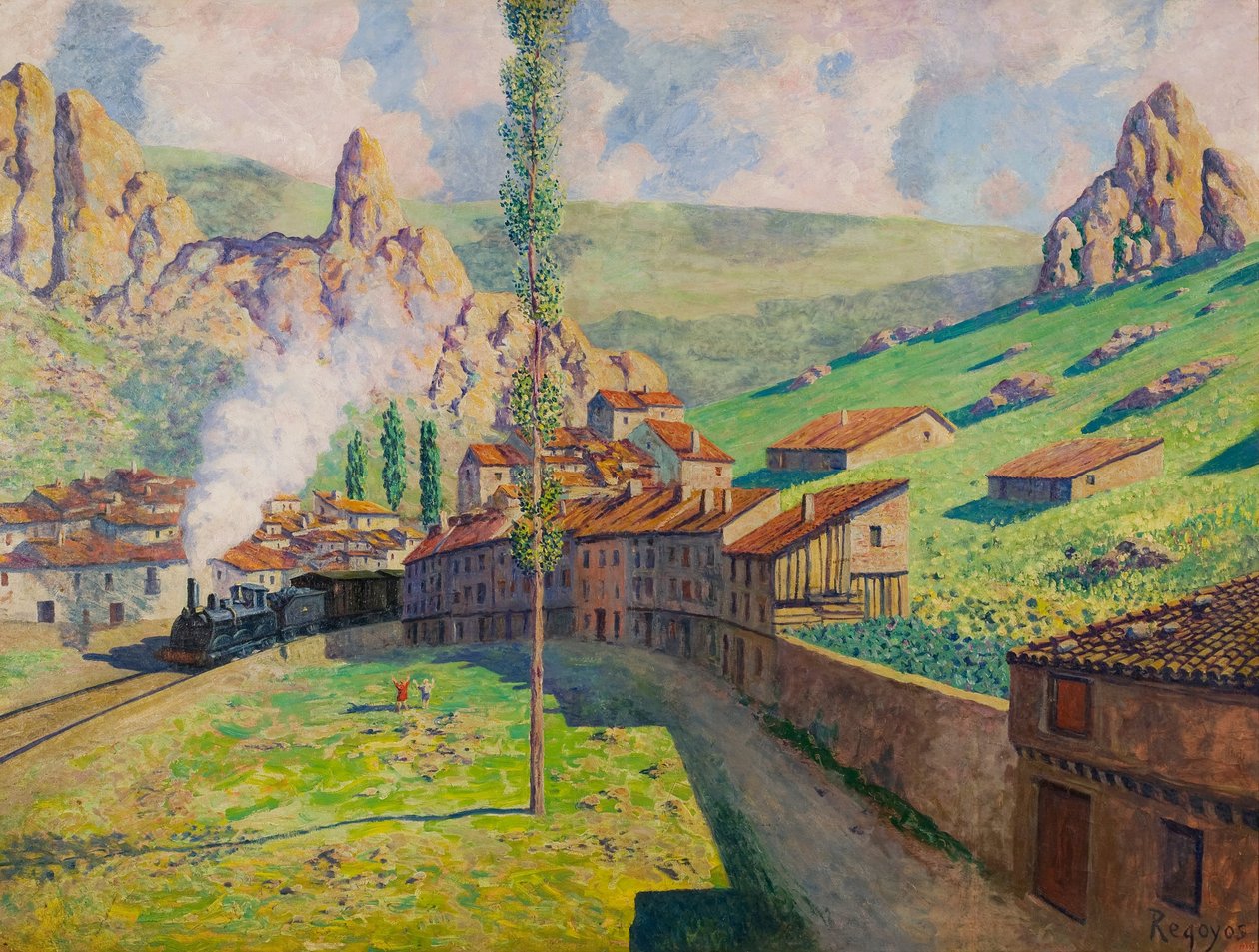 Pancorbo - Geçen Tren by Darío de Regoyos